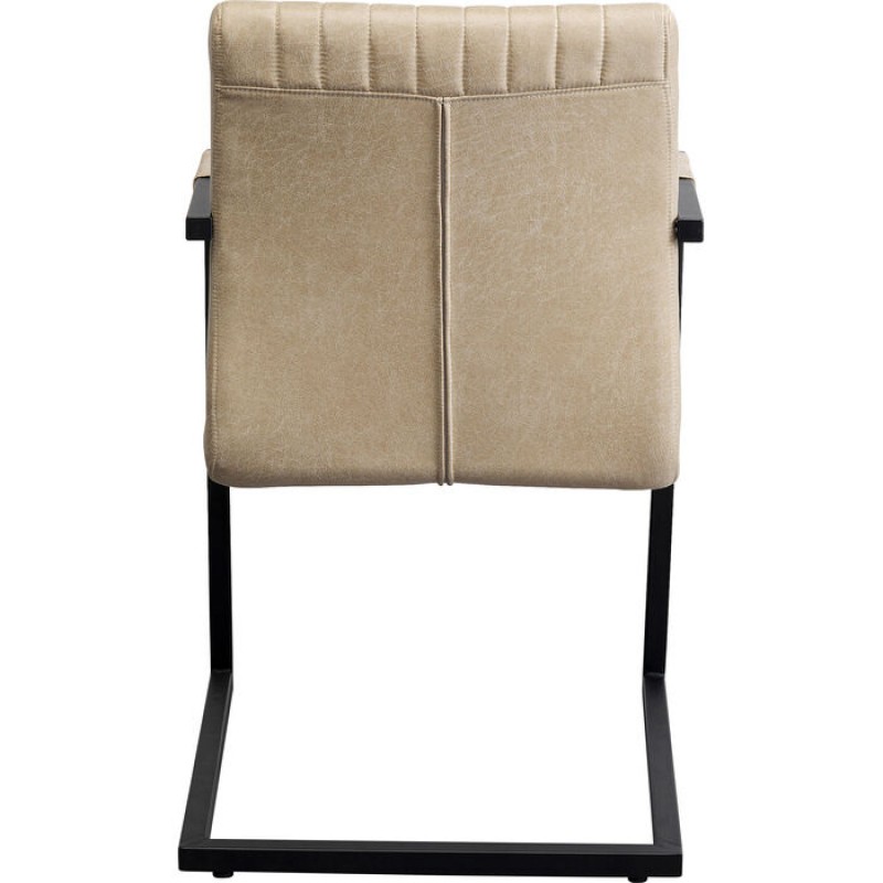 Cantilever Armchair Thamos Beige